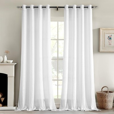 Set 2 Bucati Draperie, 140 X 245 Cm, Alb - CN foto