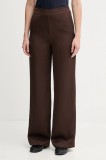 Joop! pantaloni culoarea maro, drept, high waist, 30048199
