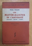 Paul Nizan - Les materialistes de l&#039;Antiquite