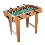 Joc Fotbal de masă cu teren eMazing, 18 jucători, 6 m&acirc;nere și panou de scor, din metal, lemn și ABS, 69 x 34 x 65 cm, cu suporturi, pentru toate v&acirc;rst