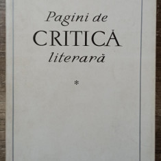 Pagini de critica literara - Vladimir Streinu// vol. 1, 1968