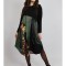 ROCHIE MIDI ASIMETRICA CU BUZUNARE SI MANACA LUNGA CAT MELEK TALIE UNICA Multicolora