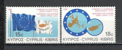 Cipru.1988 Tratatul vamal cu UE SC.10 foto