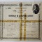 LICEUL NR. 1 DE FETE , CHISINAU , CERTIFICAT DE ABSOLVIREA LICEULUI , 1922
