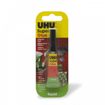 UHU Super Glue adeziv instant lichid, 3g. 12 Buc. foto