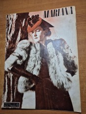 revista pentru femei - mariana - 15 noiembrie 1940 - moda , retete culinare ,ghandi