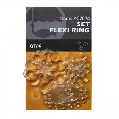 Flexi Ring Orange 5+7+10mm 5 buc/plic foto