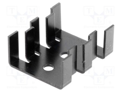 Radiator presat FISCHER ELEKTRONIK SOT32 TO220 negru 30mm x 25.4mm x 13mm foto
