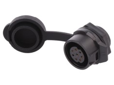 Conector circular mamă 8 pini aurit