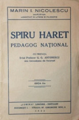 SPIRU HARET PEDAGOG NATIONAL - MARIN I . NICOLESCU foto