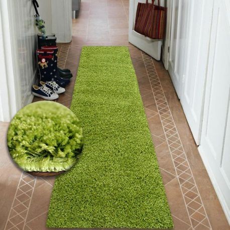 Traversa Shaggy 5cm verde, 170 cm