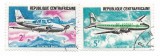 Republica Centrafricana - Aeronave, 1967 - valori obliterate