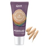 Fond de ten spuma Matte-Match Mousse Natural, Quiz Cosmetics nr 01, cu adaptare la nuanta tenului, 30ml