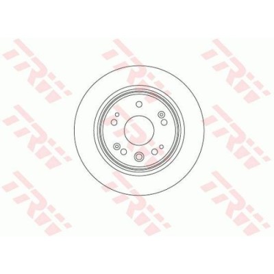 Set disc frana Honda Cr-V 2 (Rd) 09.01-07.07, Spate, 282X9mm, plin, TRW foto