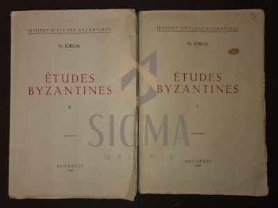 N. IORGA, ETUDES BYZANTINES , BUCAREST, 1939 foto