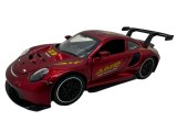 Macheta Porsche 911 GT3 RS 1:32 metal rosie sport cu usi deschise