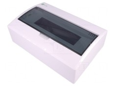 Carcasa pentru aparatura modulara IP40 alba 12 modemuri 400V foto