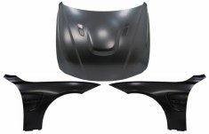 Capota cu Aripi Laterale Negru compatibila cu BMW Seria 4 F32 F33 F36 (2011-2019) M4 GTS Look Performance AutoTuning foto