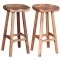 vidaXL Scaune de bar, 2 buc., lemn masiv de acacia 244247