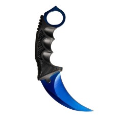 Cutit karambit DEPOX&reg;, Blue Comando, albastru, 18.5 cm