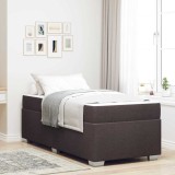 vidaXL Cadru de pat Maro &icirc;nchis 90 x 200 cm țesătură