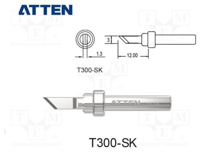 V&amp;Atilde;&amp;cent;rf tip cu&amp;Aring;&amp;pound;it 3mm ATTEN pentru ciocan de lipit foto