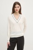 Mos Mosh pulover de lana femei, culoarea bej, light, 168690