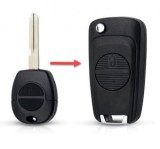 Carcasa cheie 2 butoane Topautochei&reg; pentruNissan Micra Almera Primera X-Trail ( conversie in cheie briceag ), Lamela A33, Fara Brand