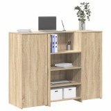 vidaXL Birou de recepție Stejar Sonoma 135x50x103,5 cm Lemn prelucrat 3324189