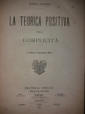 SCIPIO SIGHELE - LA TEORICA POSITIVA DELLA COMPLICITA {1894}