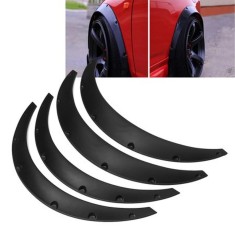 Set 4 Protectie Aripa Auto Universale Overfendere, Diametru 88 cm, Latime 11.5 cm, Culoare Negru foto