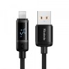 Cablu Date si Incarcare USB-A - Lightning McDodo CA-5000 Bat Display, 18W, 1.2m, Negru, Apple