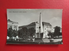 CARTE POSTALA - RPR - CLUJ - MONUMENTUL EROILOR SOVIETICI foto