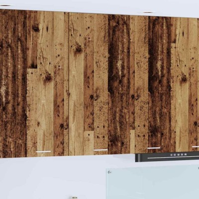 vidaXL Dulap suspendat Riga Stejar Sonoma și Alb 50 x 31 x 100 cm 884352 foto