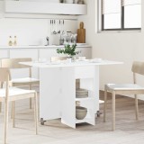 vidaXL Masă de dining 115 x 70 x 75 cm Lemn prelucrat Alb 8006029