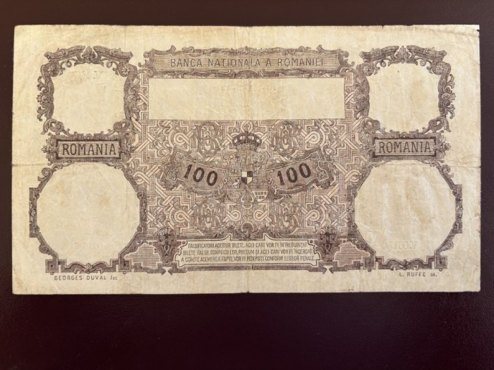 100 lei 1940, seria V.0617 0017, stare bună, rară