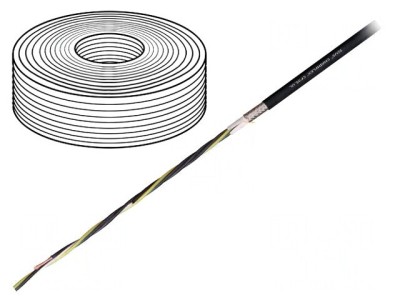 Cablu pentru motor chainflex CF35.UL 4G10mm2 negru litat Cu foto