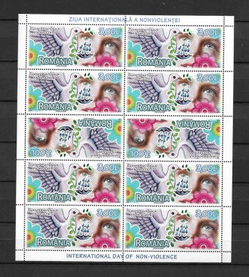 ROMANIA - 2009 ZIUA NONVIOLENTEI, MINICOALA, MNH - LP 1847c foto