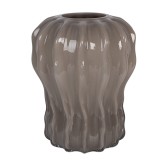 Cumpara ieftin Vaza flori sticla gri &Oslash; 19x25 cm