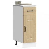 Cumpara ieftin Dulap de bază de bucătărie &bdquo;Kalmar&rdquo; din lemn de stejar Sonoma