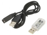 Adaptor USB 1.1 IrDA cu mufă A transparentă, Gembird