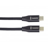 Cablu USB type C T-T 240W 1.5m brodat Negru, ku31cv15