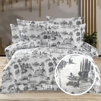 LENJERIE DE PAT CREPONATA 100% BUMBAC (CREP20) - doua persoane foto
