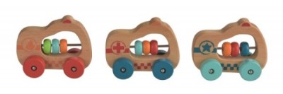 Masinuta din lemn, jucarie pentru bebe, Egmont Toys foto