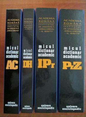 Micul dictionar academic (2001-2003, editie cartonata, Univers Enciclopedic) foto