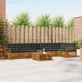 Cumpara ieftin Set de canapele de exterior 7 buc. 6-Locuri Natural si Antracit