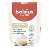 Lumanare parfumata Bolsius True Scents vanilie &icirc;n pahar, 80x73 mm