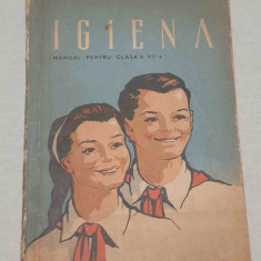 Carte Rara IGIENA Manual pentru clasa a VII-a, anul 1966 imagine cu Pionieri