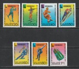 Mongolia 1980 - #301 Jocurile Olimpice de Iarna Editia a XIII-a - 7v MNH