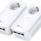 KIT ADAPTOR POWERLINE TP-LINK tehnologie AV2, AV1300, pana la 1300Mbps, 3 porturi Gigabit, priza AC, 2 buc. &quot;TL-PA8030PKIT&quot; (timbru verde 2 lei)